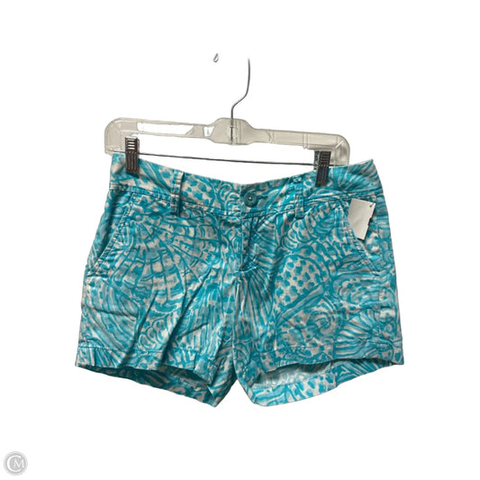 Shorts Designer By Lilly Pulitzer In Blue & White, Size: 4