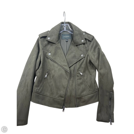 Jacket Moto By Banana Republic In Green, Size: Xs