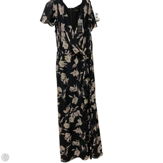Dress Casual Maxi By Lauren By Ralph Lauren In Black, Size: L
