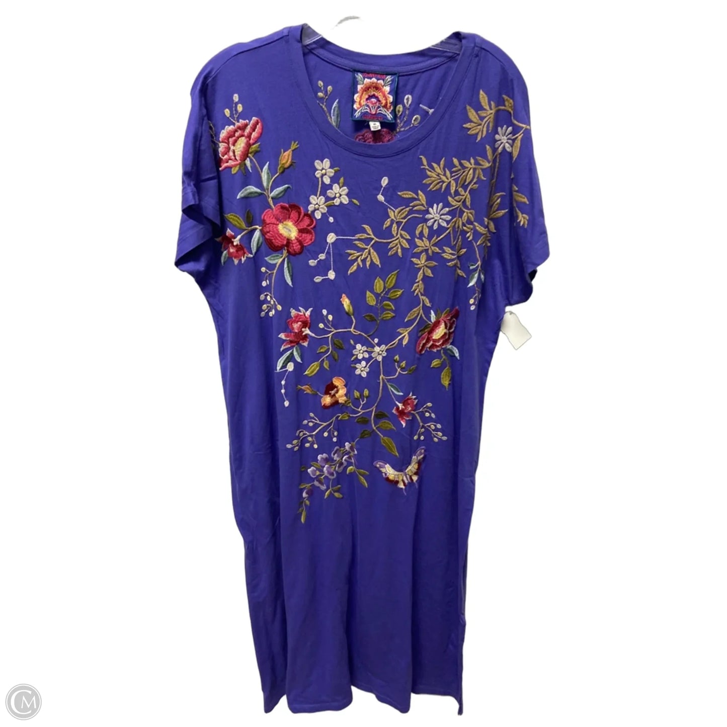 Dress Casual Maxi By Johnny Was In Purple, Size: Xl