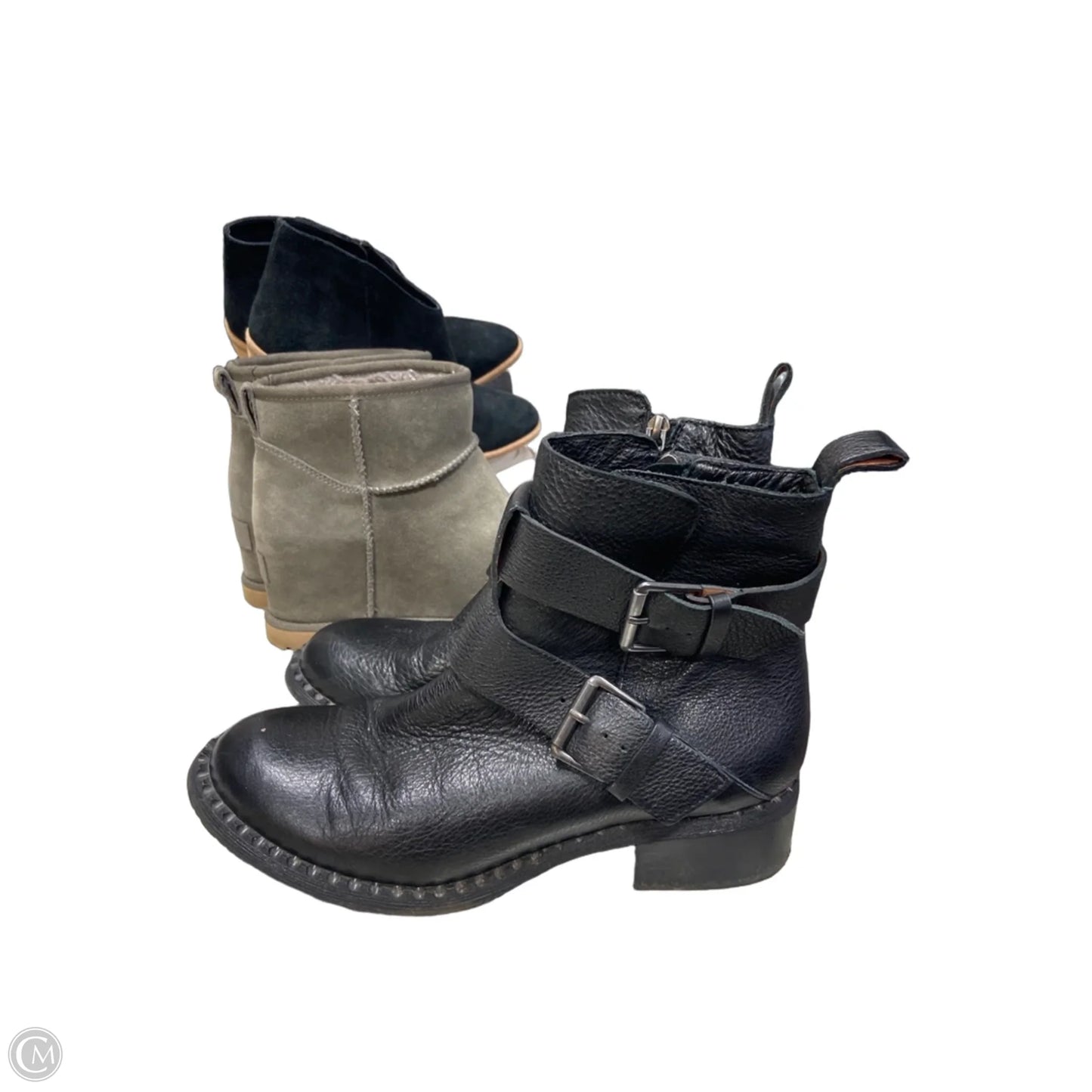 Boots Ankle Flats By Gentle Souls In Black, Size: 7