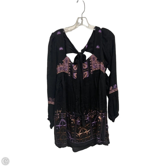 Tunic Long Sleeve By Free People In Black, Size: Xl