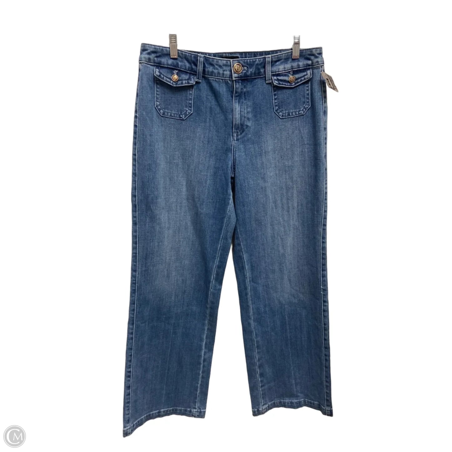 Jeans Wide Leg By Talbots In Blue Denim, Size: 10