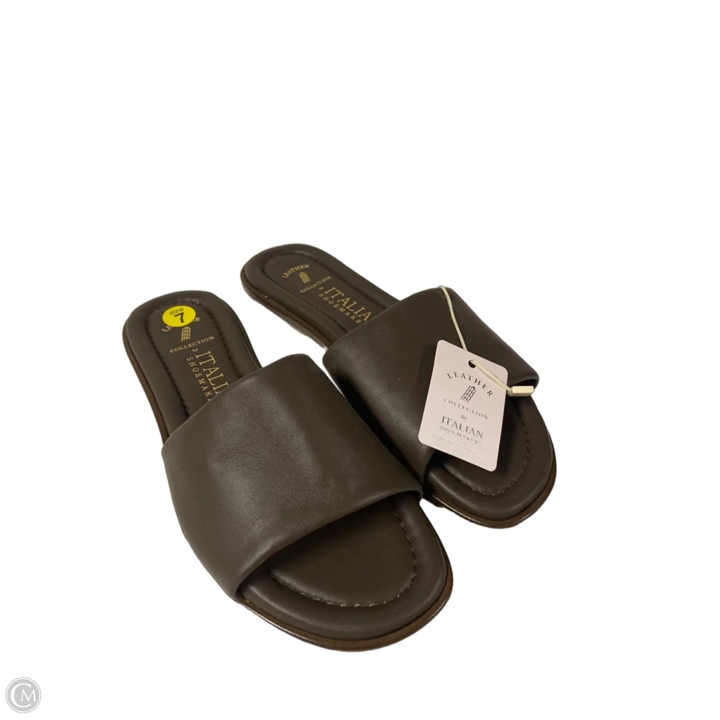 Sandals Flats By Italian Shoemakers In Brown, Size: 7