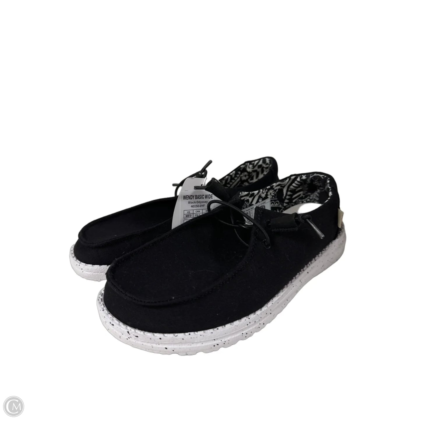 Shoes Flats By Hey Dude In Black, Size: 8