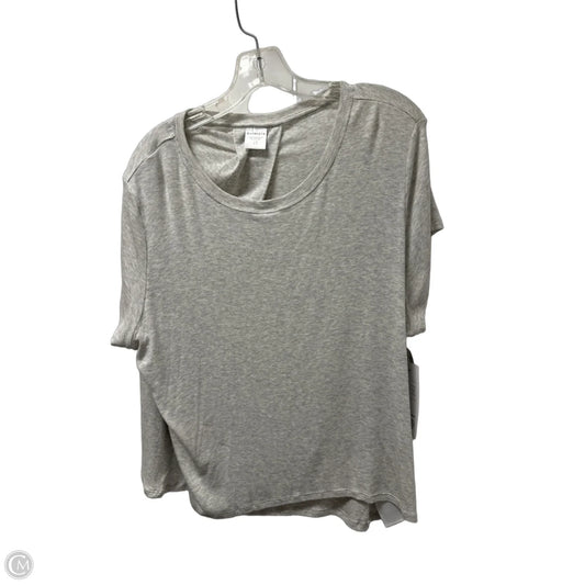 Athletic Top Short Sleeve By Athleta In Grey, Size: L