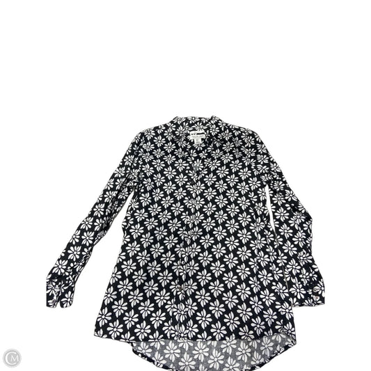 Top Long Sleeve By Rachel Zoe In Black & White, Size: S