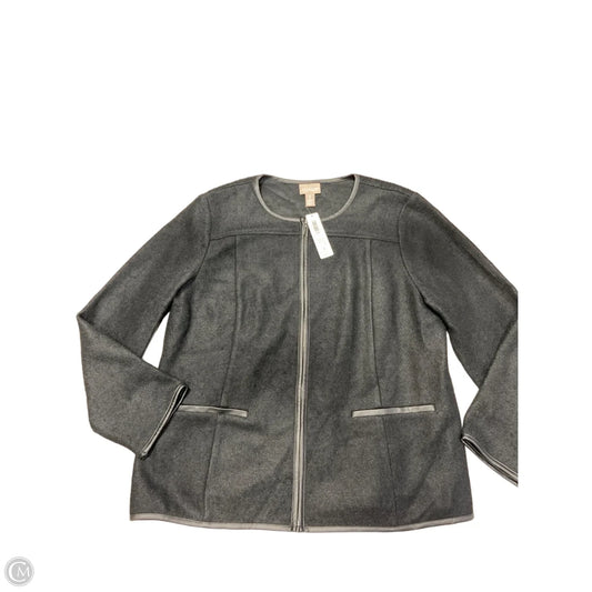 Jacket Moto By Chicos In Black, Size: Xl
