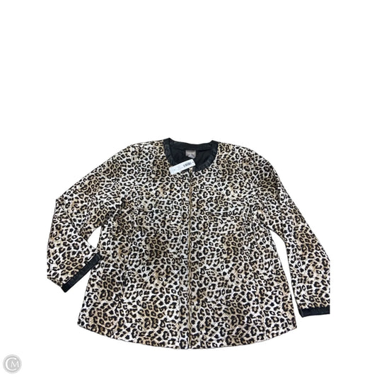 Jacket Puffer & Quilted By Chicos In Animal Print, Size: Xl