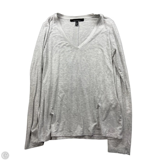 Top Long Sleeve By White House Black Market In Grey, Size: Xs