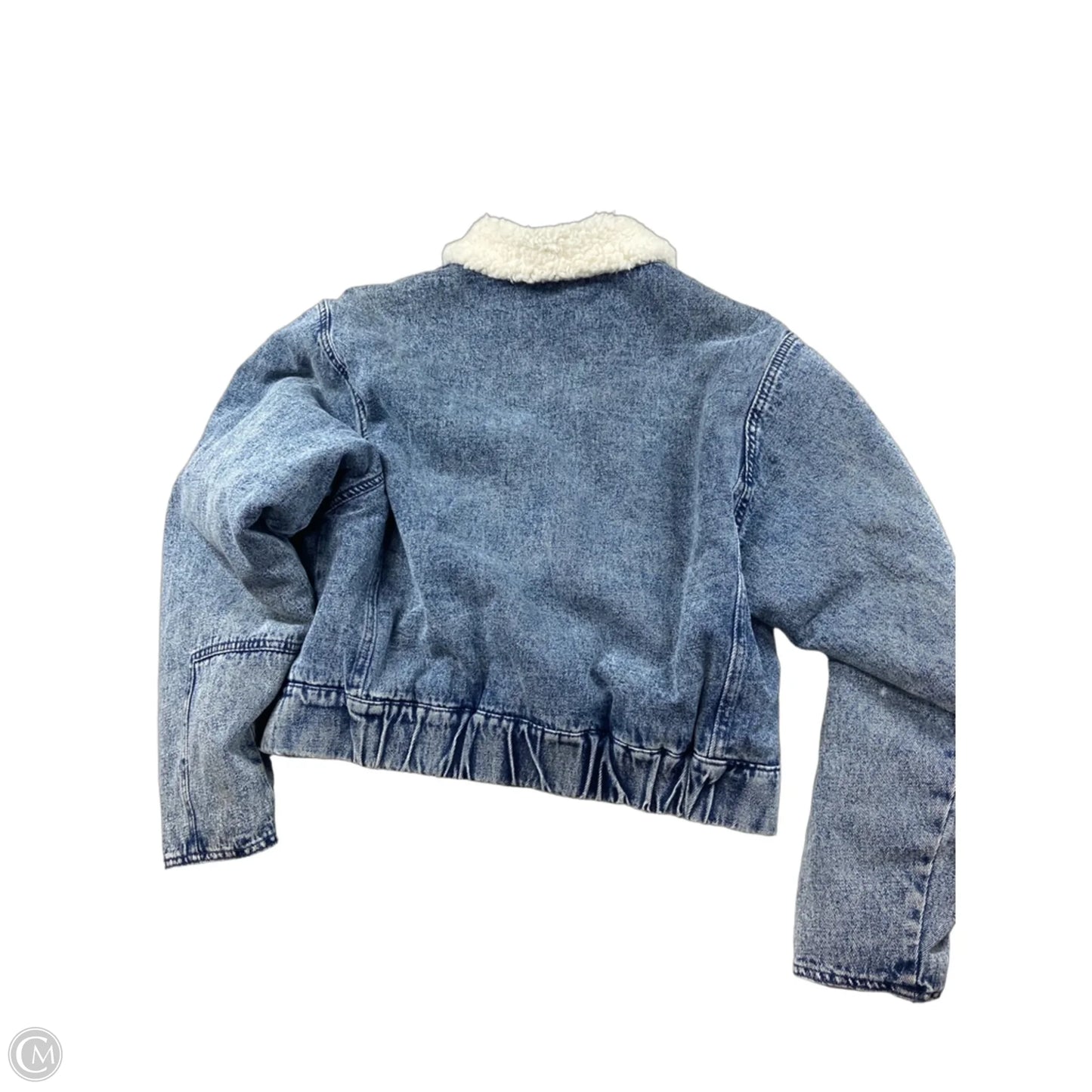 Jacket Denim By Love Tree In Blue Denim, Size: S
