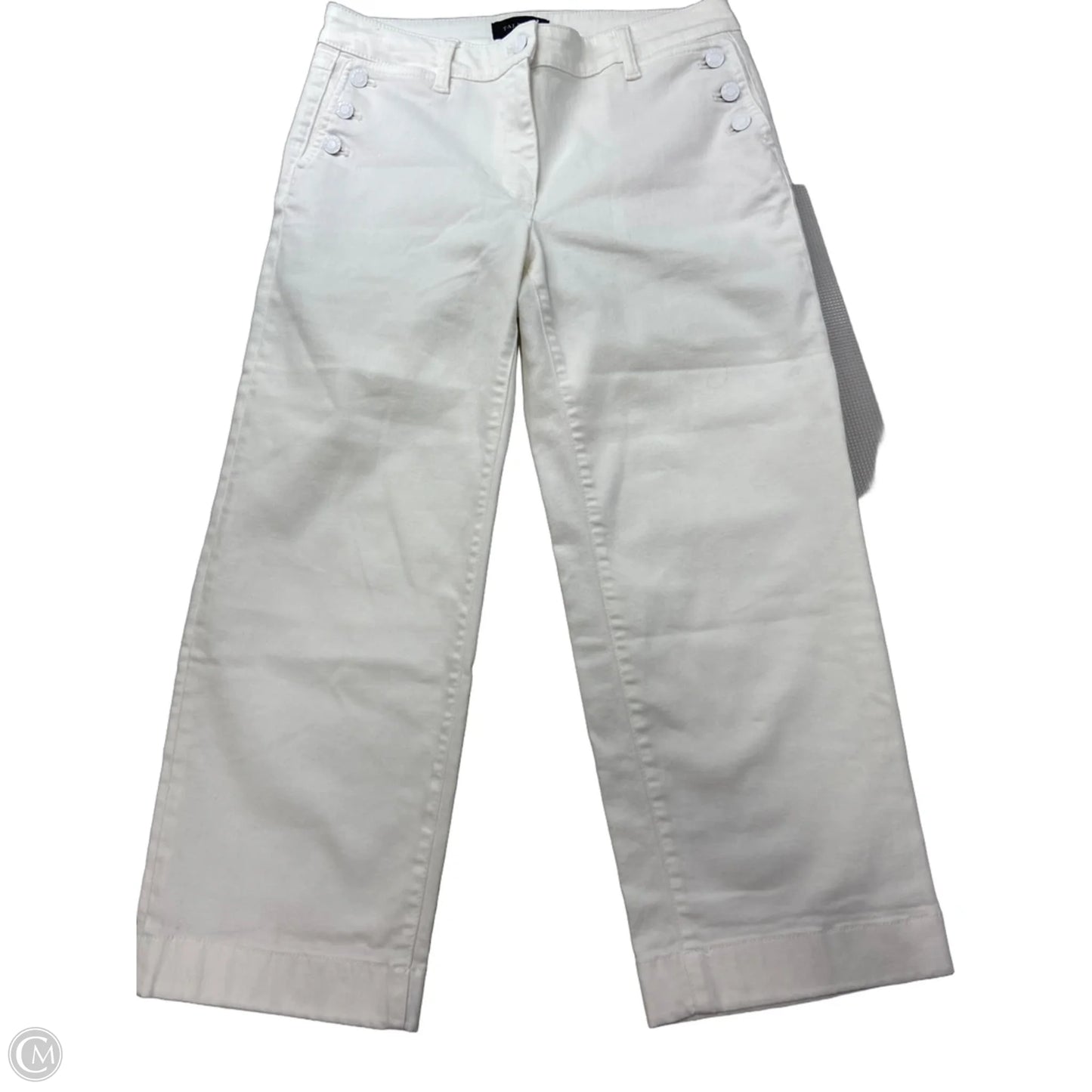 Jeans Straight By Talbots In White, Size: 8