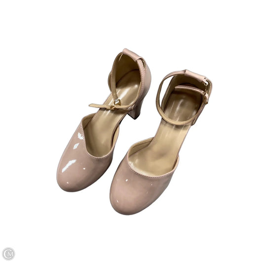 Shoes Heels Block By Clothes Mentor In Cream, Size: 7.5