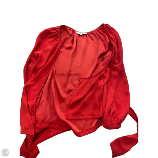 Top Long Sleeve By Trina Turk In Red, Size: S