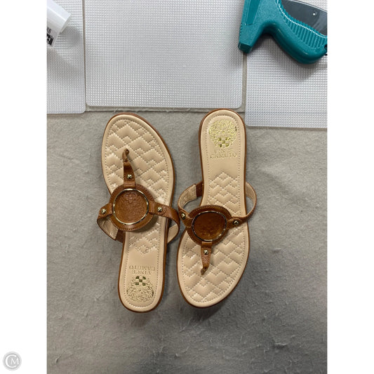Sandals Flats By Vince Camuto In Tan, Size: 8.5