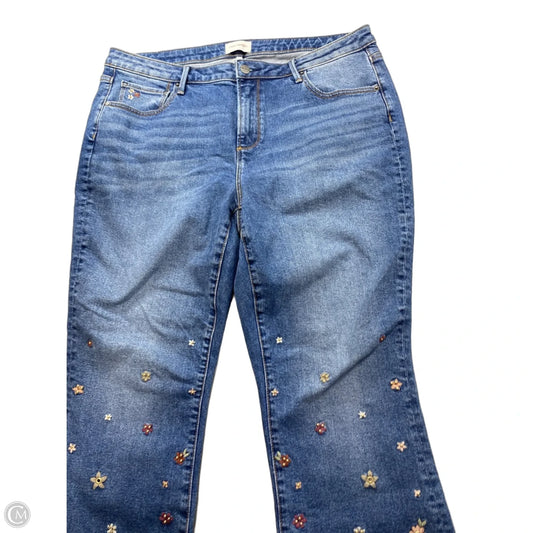 Jeans Boot Cut By Driftwood In Blue Denim, Size: 16