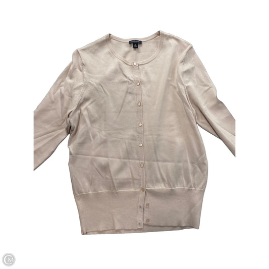 Sweater Cardigan By Ann Taylor In Pink, Size: M