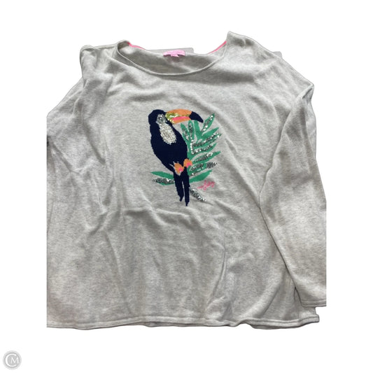 Sweater Designer By Lilly Pulitzer In Grey, Size: Xl