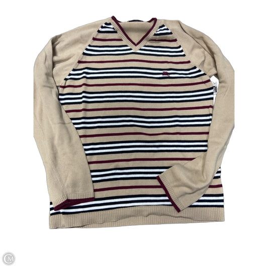 Sweater Luxury Designer By Burberry In Striped Pattern, Size: Xs