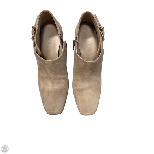Boots Ankle Heels By Clothes Mentor In Tan, Size: 5