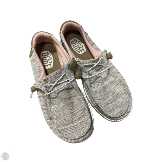 Shoes Flats By Hey Dude In Taupe, Size: 7