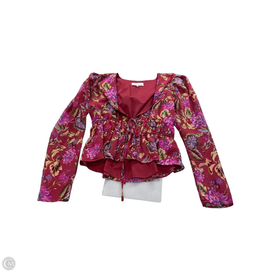 Top Long Sleeve By Wayf In Red, Size: M