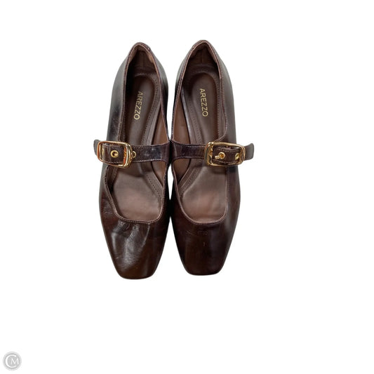 Shoes Flats By Clothes Mentor In Brown, Size: 7.5