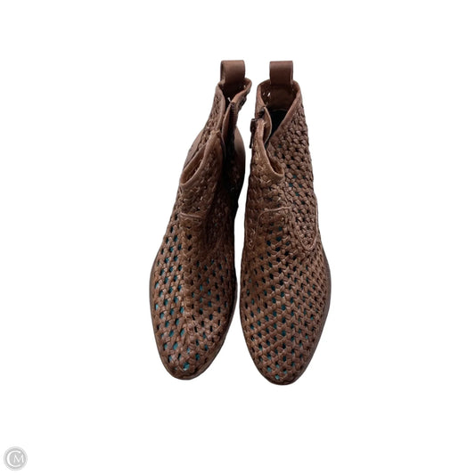 Boots Ankle Flats By Roan + Ryan In Brown, Size: 7.5