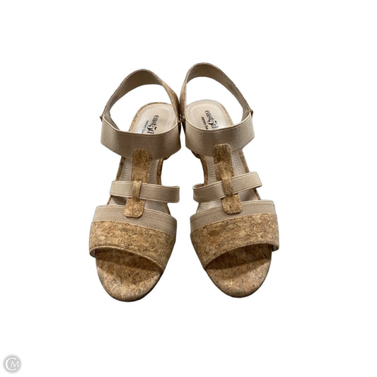 Sandals Heels Wedge By East 5th In Cream, Size: 6