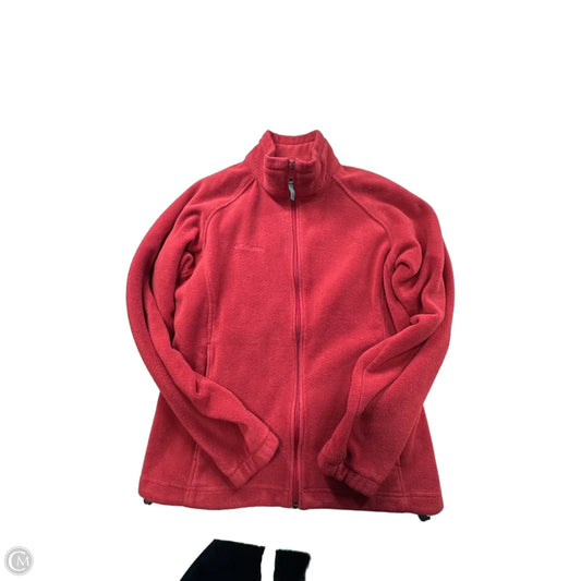 Jacket Fleece By Columbia In Red, Size: L