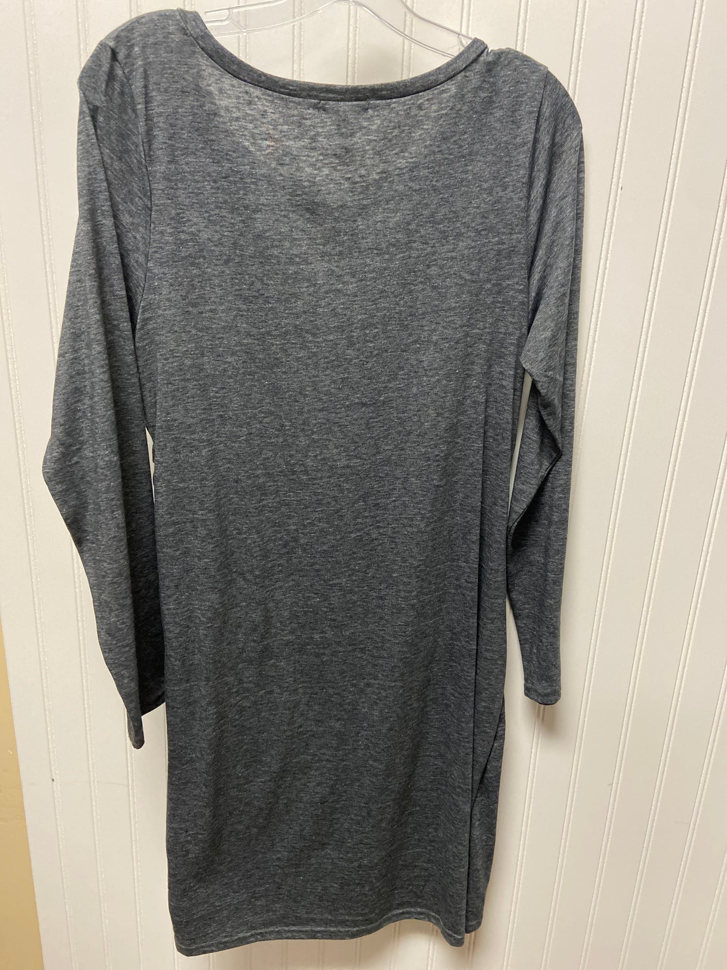 Grey Dress Casual Midi Leith, Size Xl