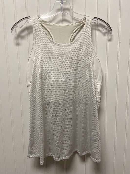 White Athletic Tank Top Lululemon, Size M