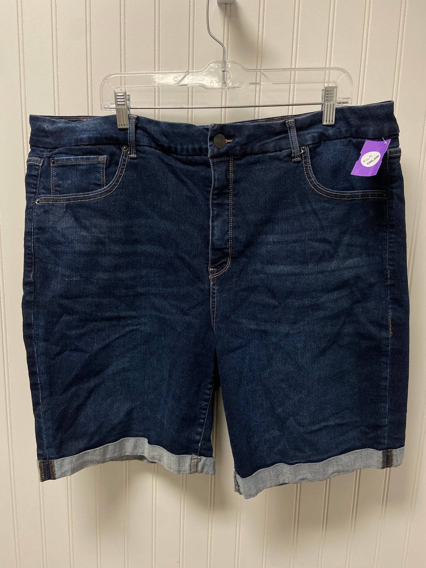 Blue Denim Shorts Terra & Sky, Size 22