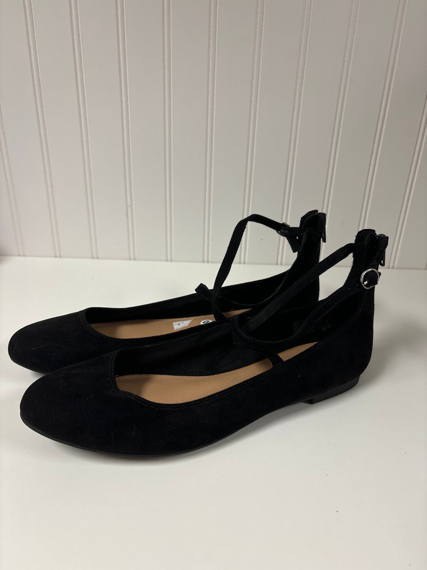 Black Shoes Flats Christian Siriano, Size 10