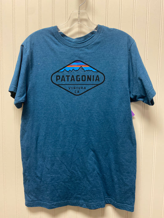 Blue Top Short Sleeve Patagonia, Size M