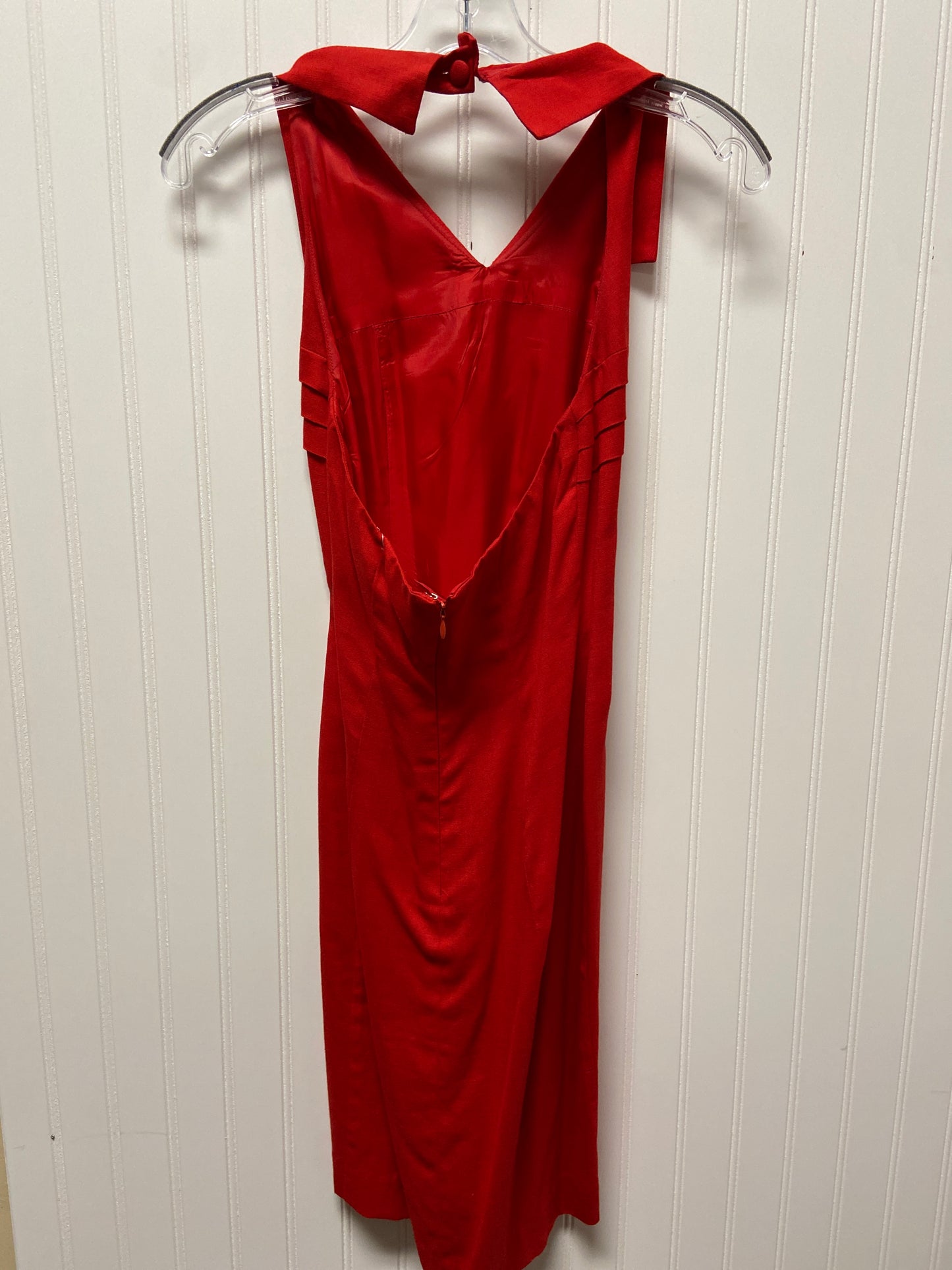 Red Dress Party Midi Donna Ricco, Size Xs