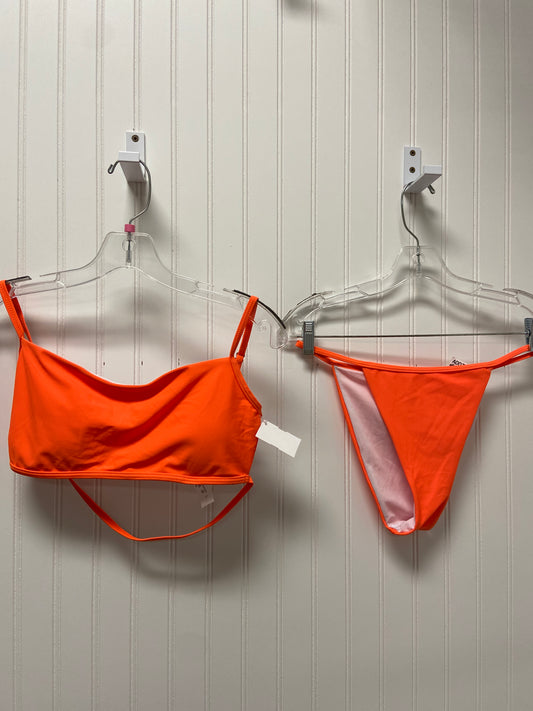 Orange Swimsuit 2pc Shein, Size L