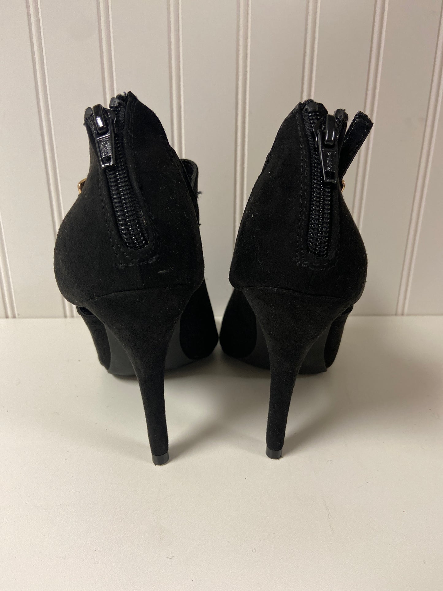 Sandals Heels Stiletto By Lc Lauren Conrad In Black, Size: 7.5