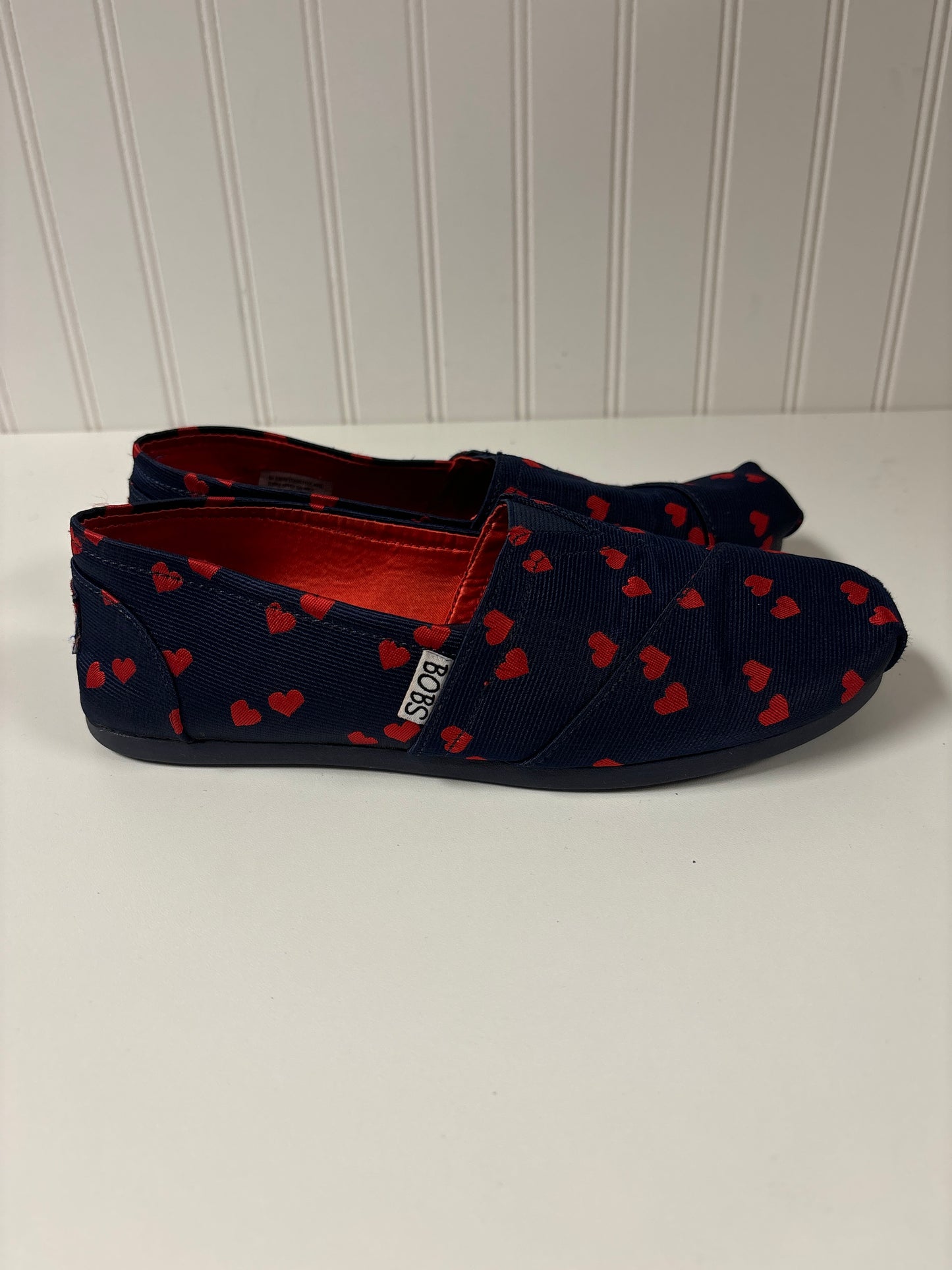 Navy Shoes Flats Bobs, Size 6.5