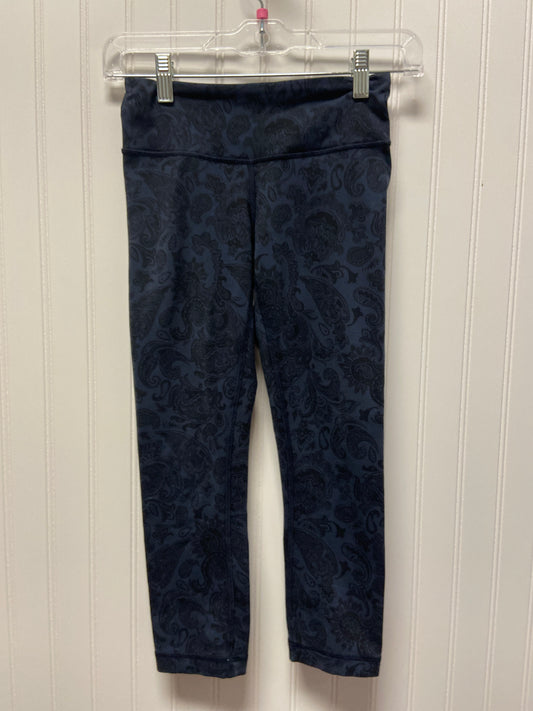 Navy Athletic Leggings Lululemon, Size Xs