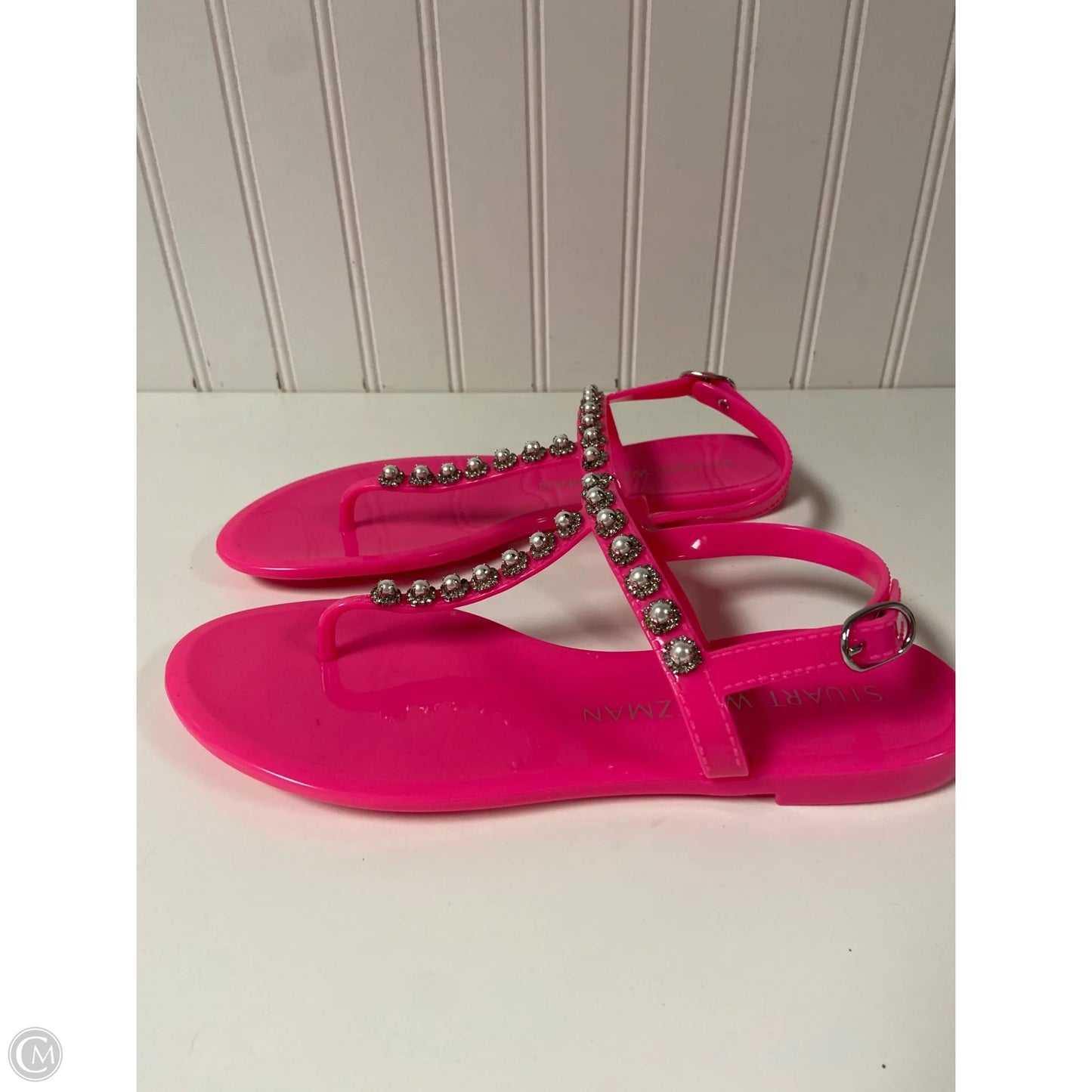 Sandals Designer By Stuart Weitzman In Pink, Size: 7