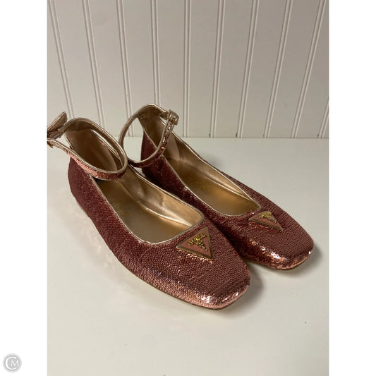 Shoes Flats By Guess In Rose Gold, Size: 7.5