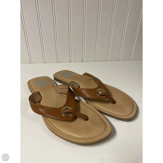 Sandals Flip Flops By Dolce Vita In Brown, Size: 8.5