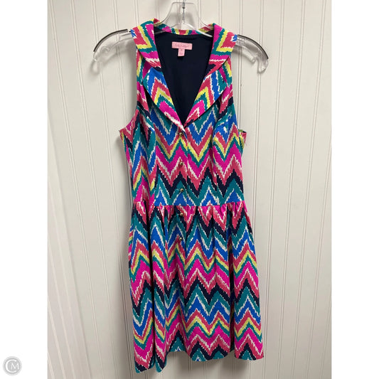 Dress Designer By Lilly Pulitzer In Chevron Pattern, Size: S