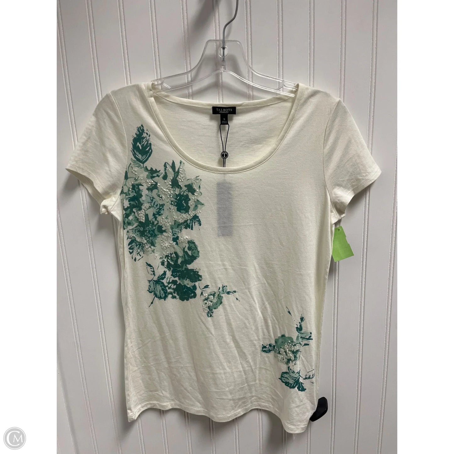 Top Short Sleeve By Talbots In White, Size: S