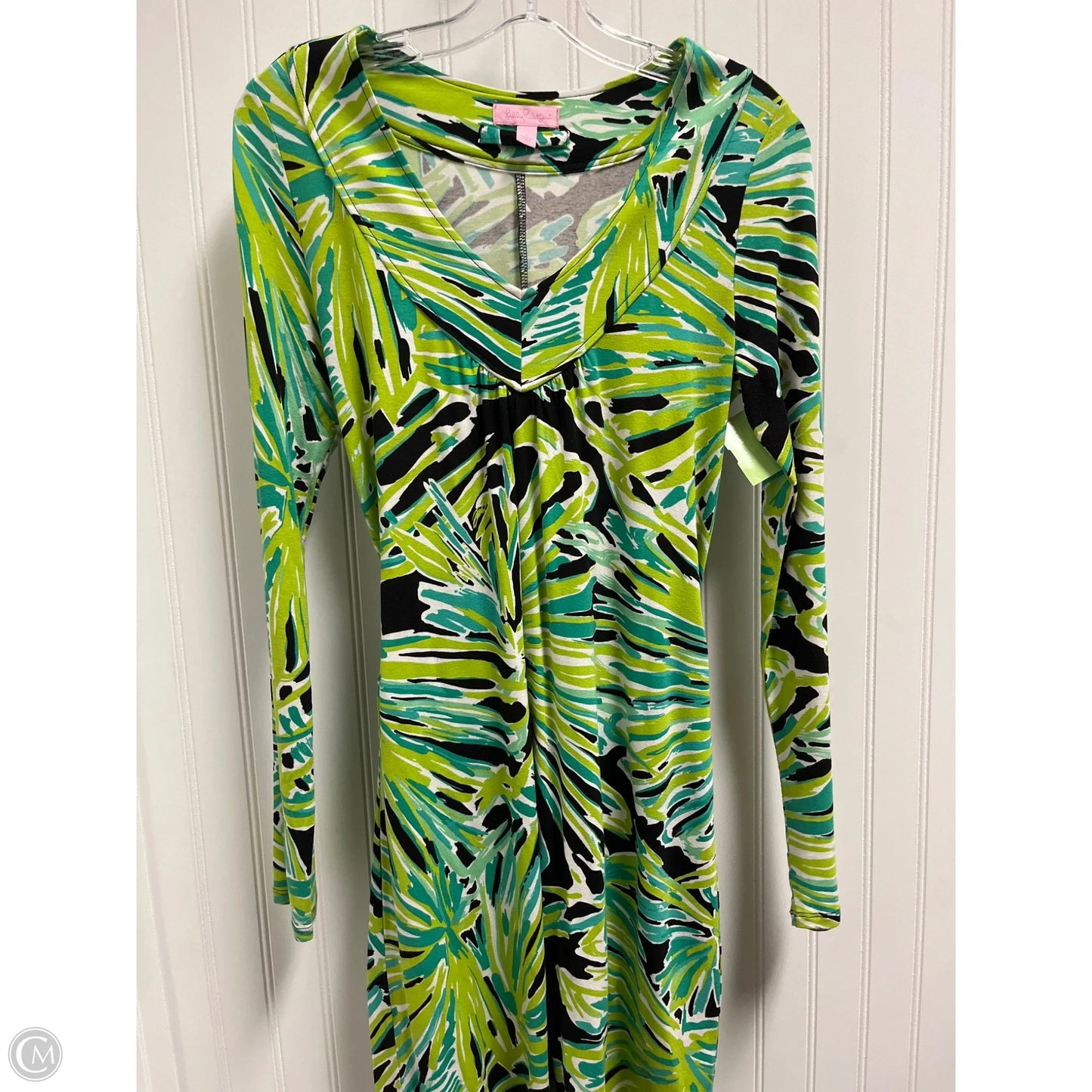 Dress Designer By Lilly Pulitzer In Black & Green, Size: S