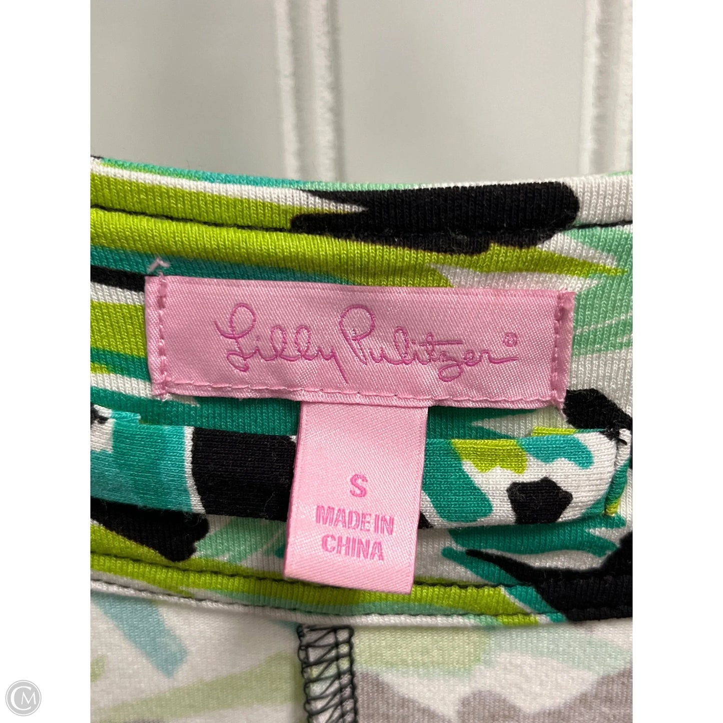 Dress Designer By Lilly Pulitzer In Black & Green, Size: S