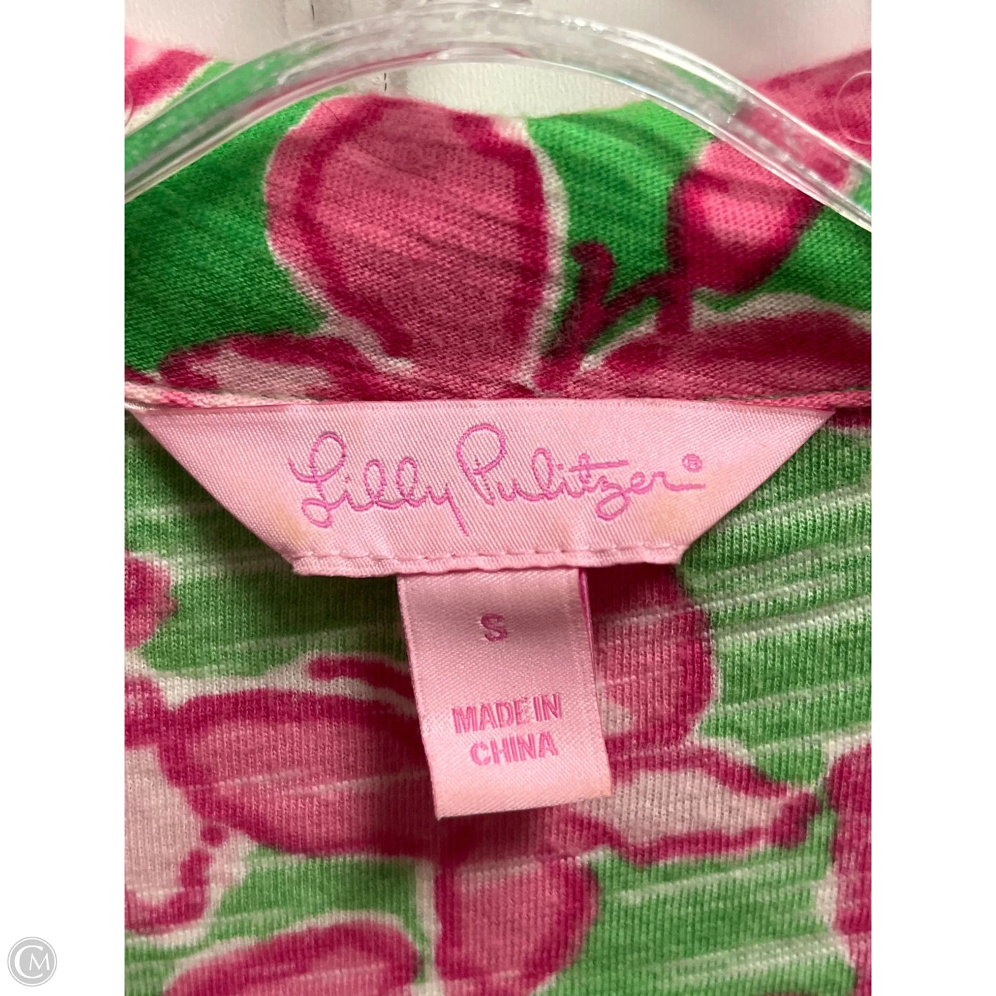 Dress Designer By Lilly Pulitzer In Green & Pink, Size: S