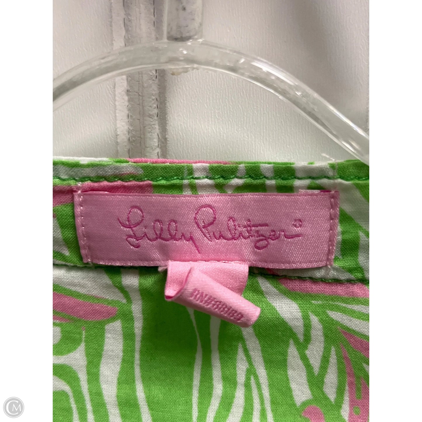 Dress Designer By Lilly Pulitzer In Green & White, Size: Xs