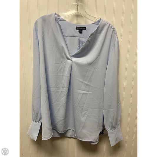 Top Long Sleeve By Brooks Brothers In Blue, Size: Xl